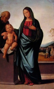 Sacra Famiglia, cm. 151 x 91,3, Country Museum of Art, Los Angeles.